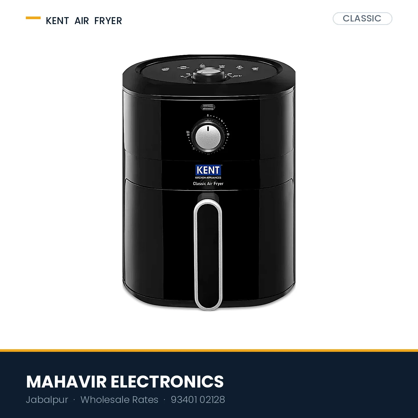 KENT Classic Air Fryer 4L